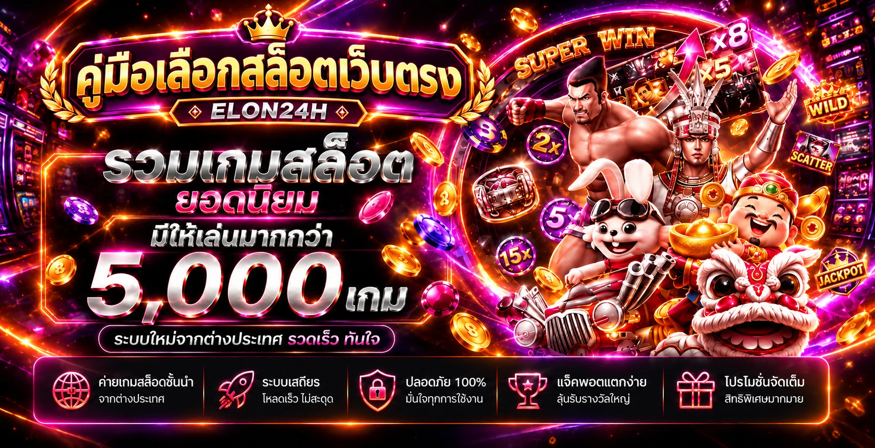 ELON24H คู่มือเลือกสล็อตเว็บตรงสำหรับผู้เริ่มต้น